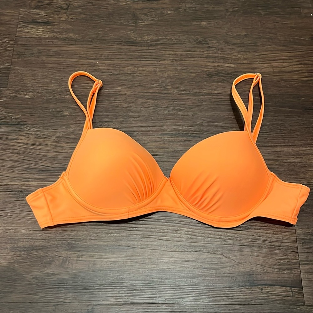 Orange Pushup bikini top from shein Small - Picture 1 of 3